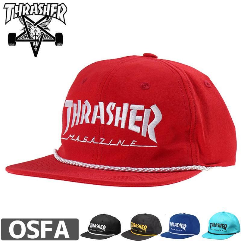 スラッシャー THRASHER キャップ | ロゴスナップバック - 南国スケボー
