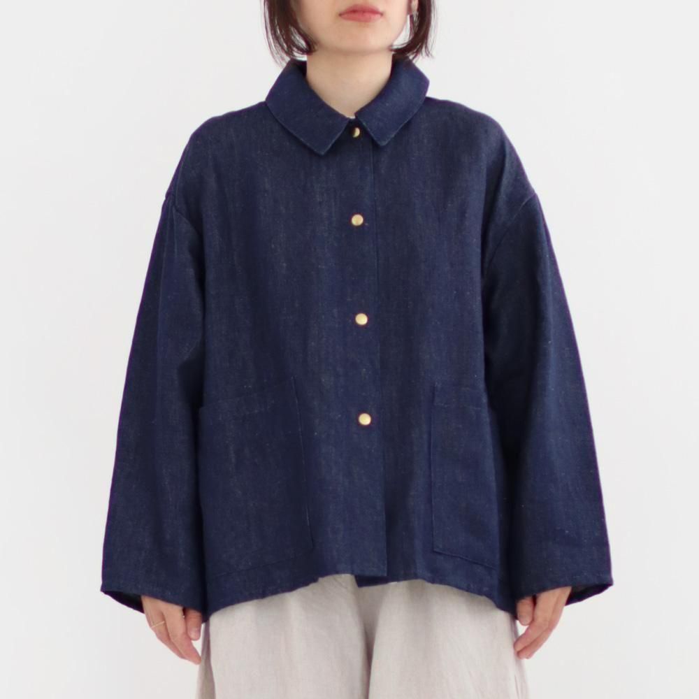 Atelier d'antan | ヘンプデニムジャケット〈 Henon 〉 Dark Indigo