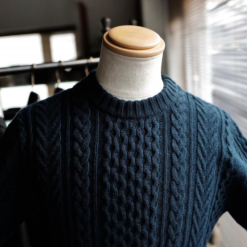 Johnstons of Elgin】8plyカシミアアランセーター - SUGURU SHOP
