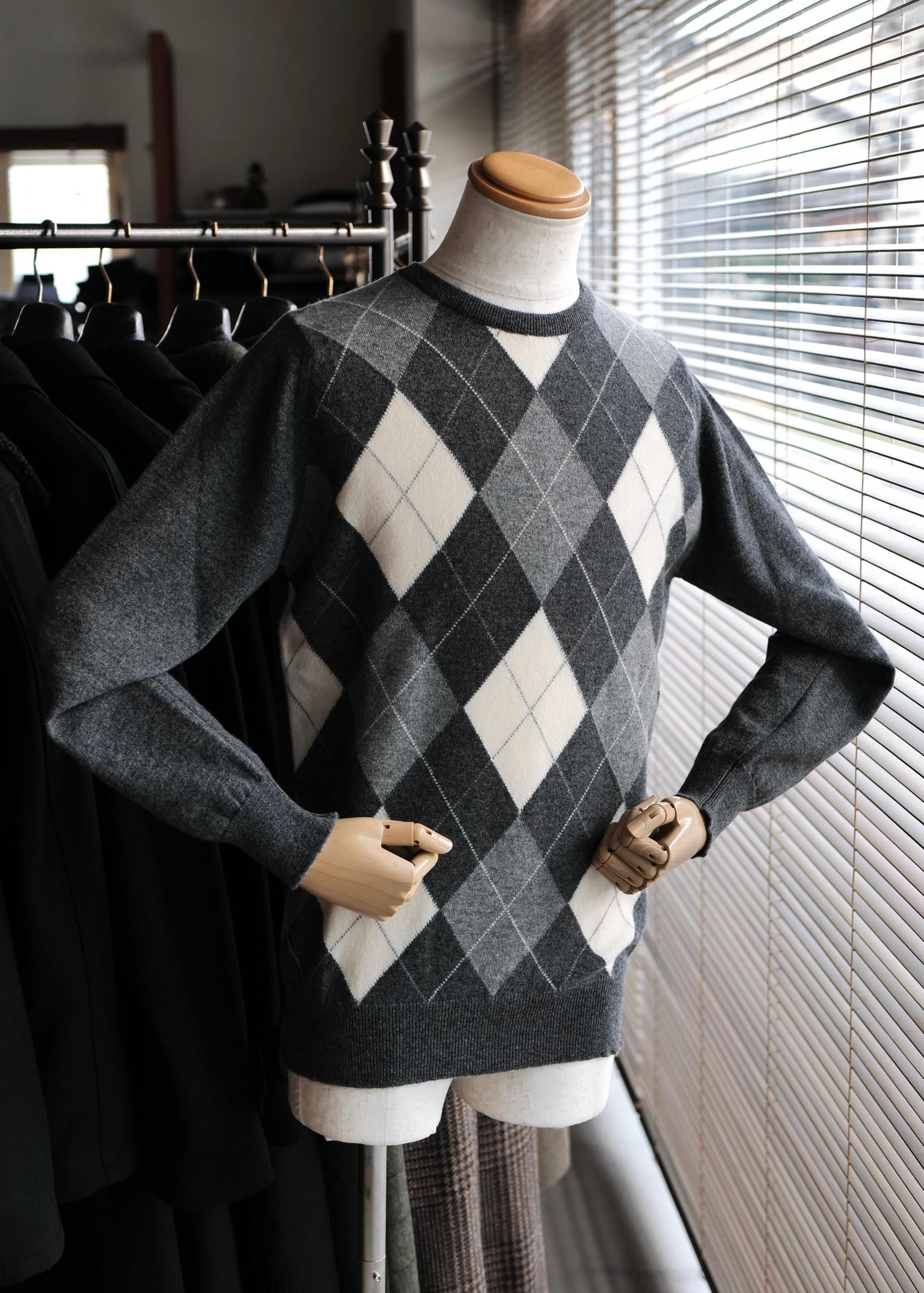 rough ＆ swell duckbills アーガイル柄ニットセーターМ ROUGH&SWELL