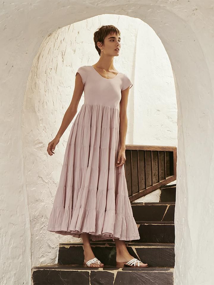 MARIHA (マリハ) 草原の虹のドレス ショートスリーブ ワンピース