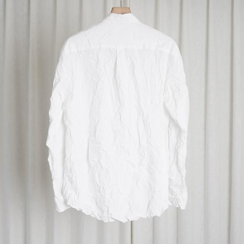 AURALEE オーラリー】WRINKLED WASHED FINX TWILL SHIRT / WHITE