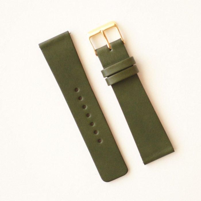 スクエアタイプ専用革ベルト No.7 カーキ - シーブレーン