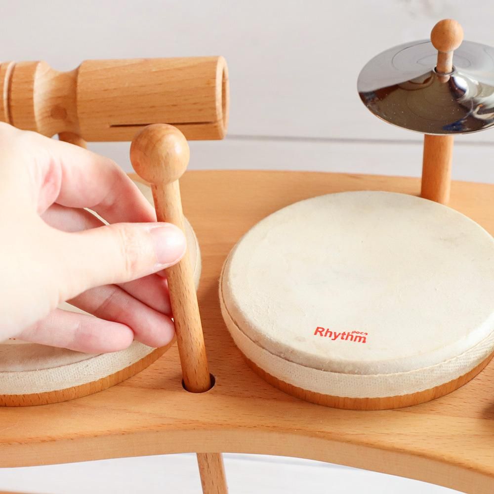 NAKANO リズムポコドラムセット - リトミックに人気の楽器のおもちゃです。