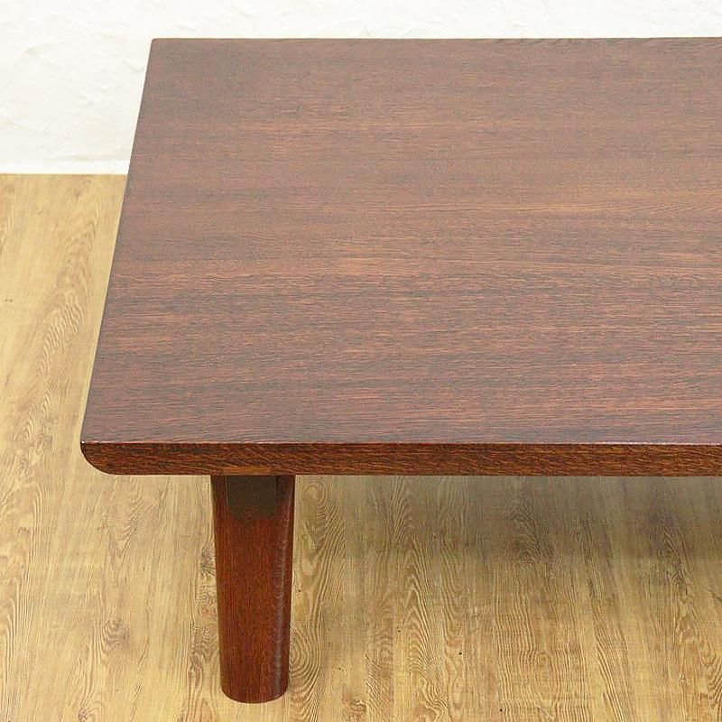 昭和ナラ材角ちゃぶ台 美品 ヴィンテージ座卓