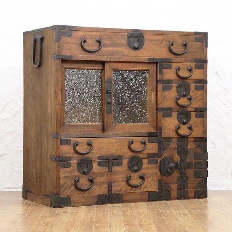帳場箪笥｜明治・大正期の商家や町屋で使われた重厚なアンティーク和家具