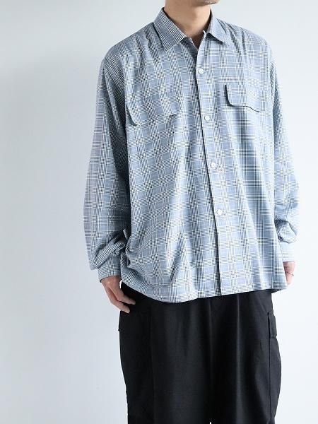 Sans limite (サンリミット) フランネル ボックス大開襟シャツ