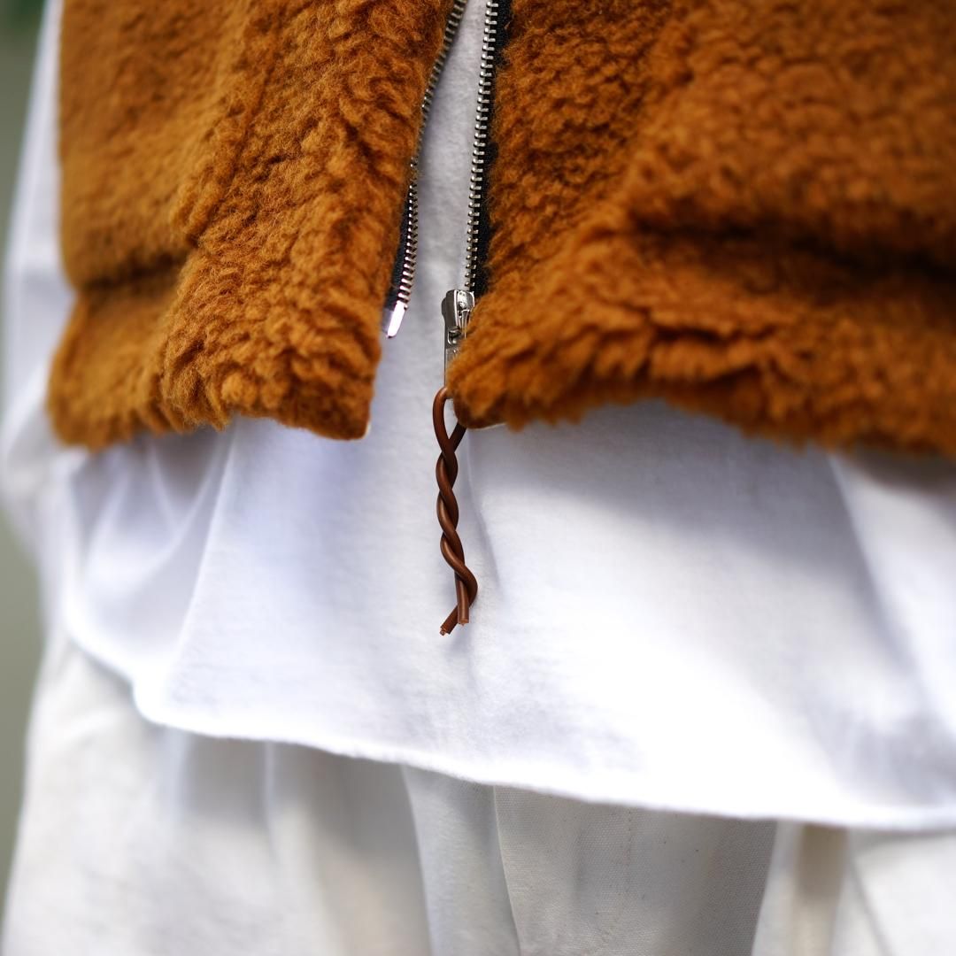 camiel fortgens(カミエルフォートヘンス)Zip Vest Wool Fleece(16.05