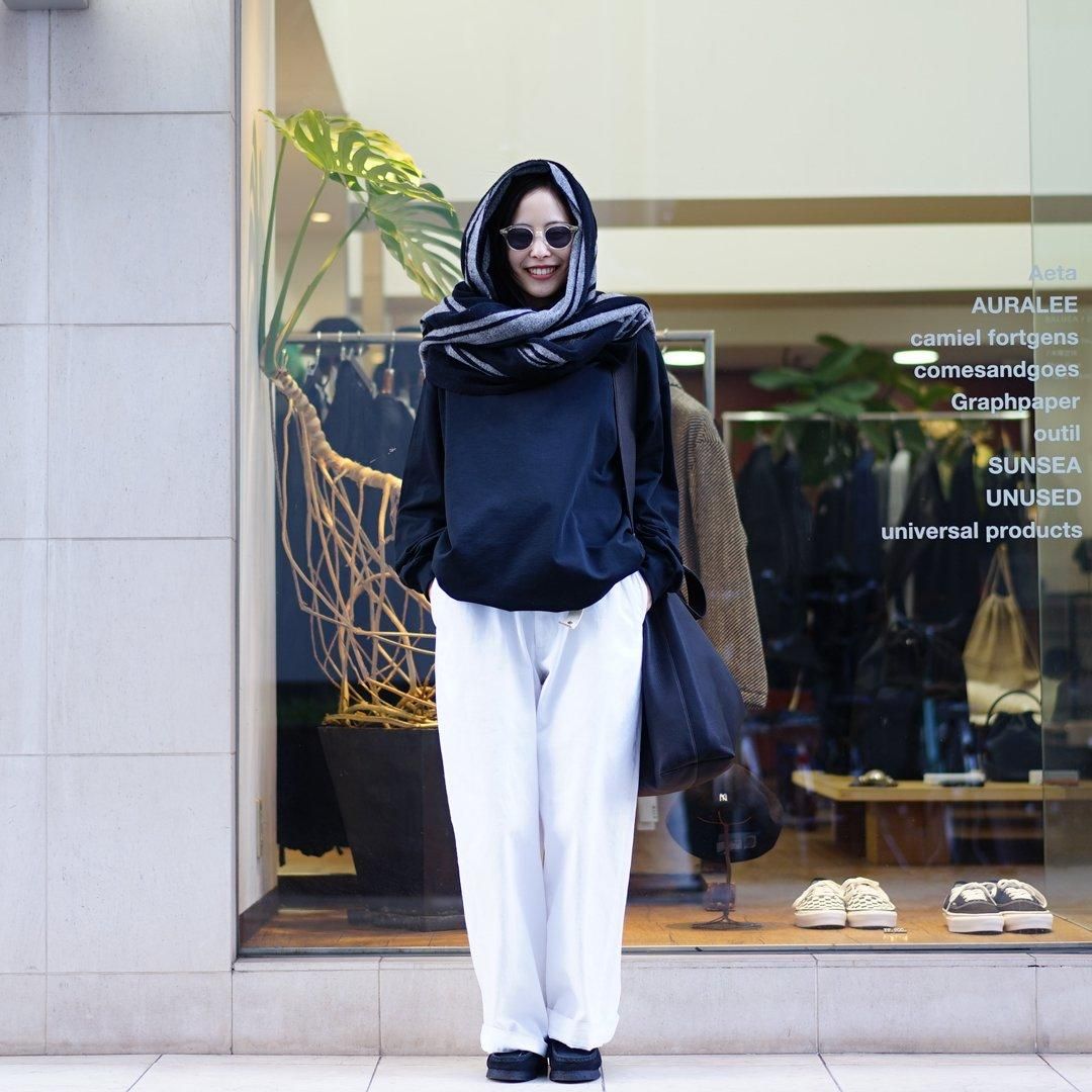 Aeta(アエタ)Double Faced Shoulder Tote L(DA54)/Black