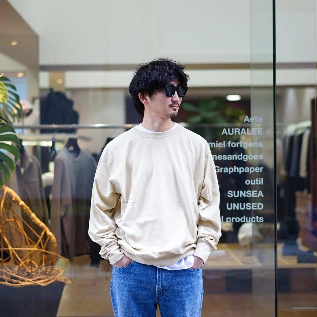 AURALEE (オーラリー) SEAMLESS L/S TEE(A00T02ST)/White