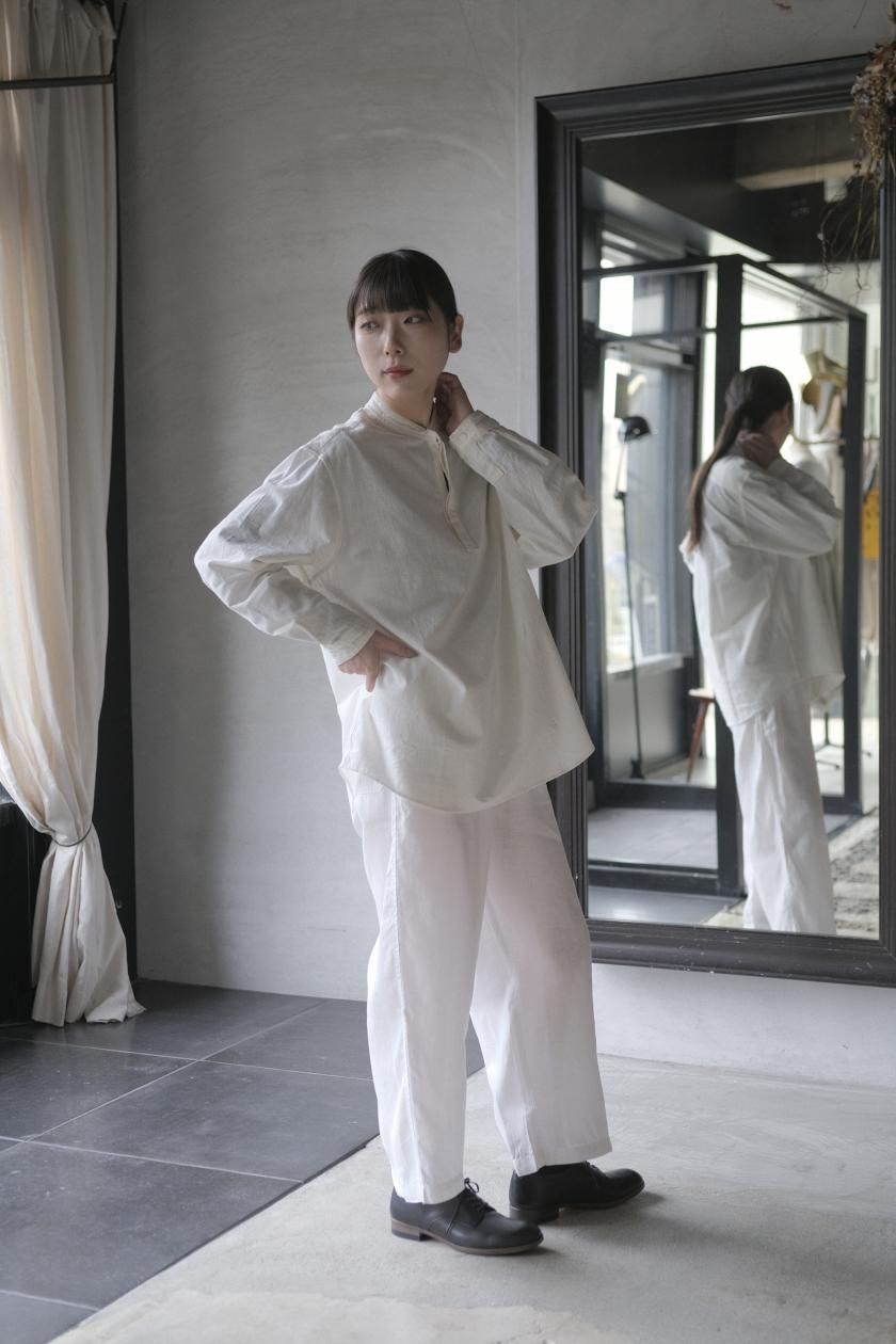 MITTAN | カディクルタシャツ 白 - c a b i n e t O N L I N E S T O R E