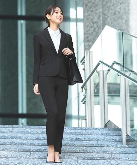 ビジネススーツパンツセットアップ（テーラードジャケットレギュラー丈