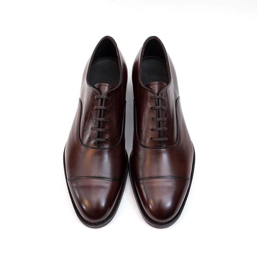 三陽山長 友二郎 ストレートチップ ダークブラウン ビブラムダイナイト