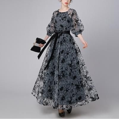 パーティードレス｜ロング｜花柄｜パーティードレス通販Dressy.Dress