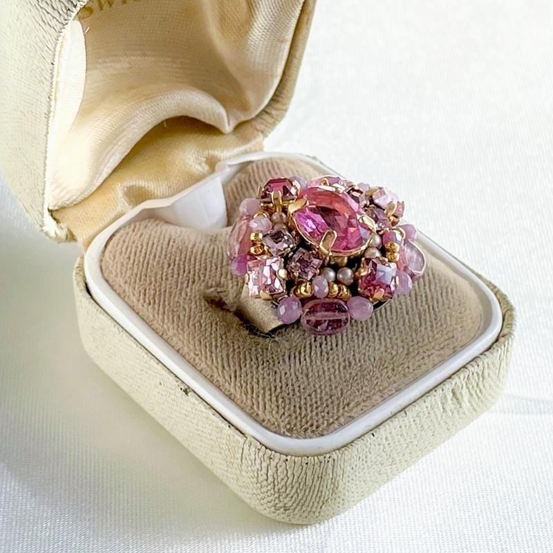 ピンクトパーズ リング (指輪) 天然石 リング 大粒 宝石質 ピンク