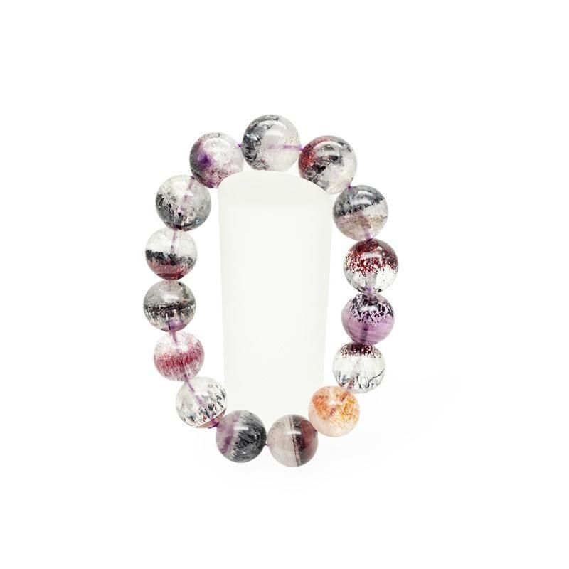 スーパーセブン ブレスレット ブラック 14.5mm 】| めのうの店川島