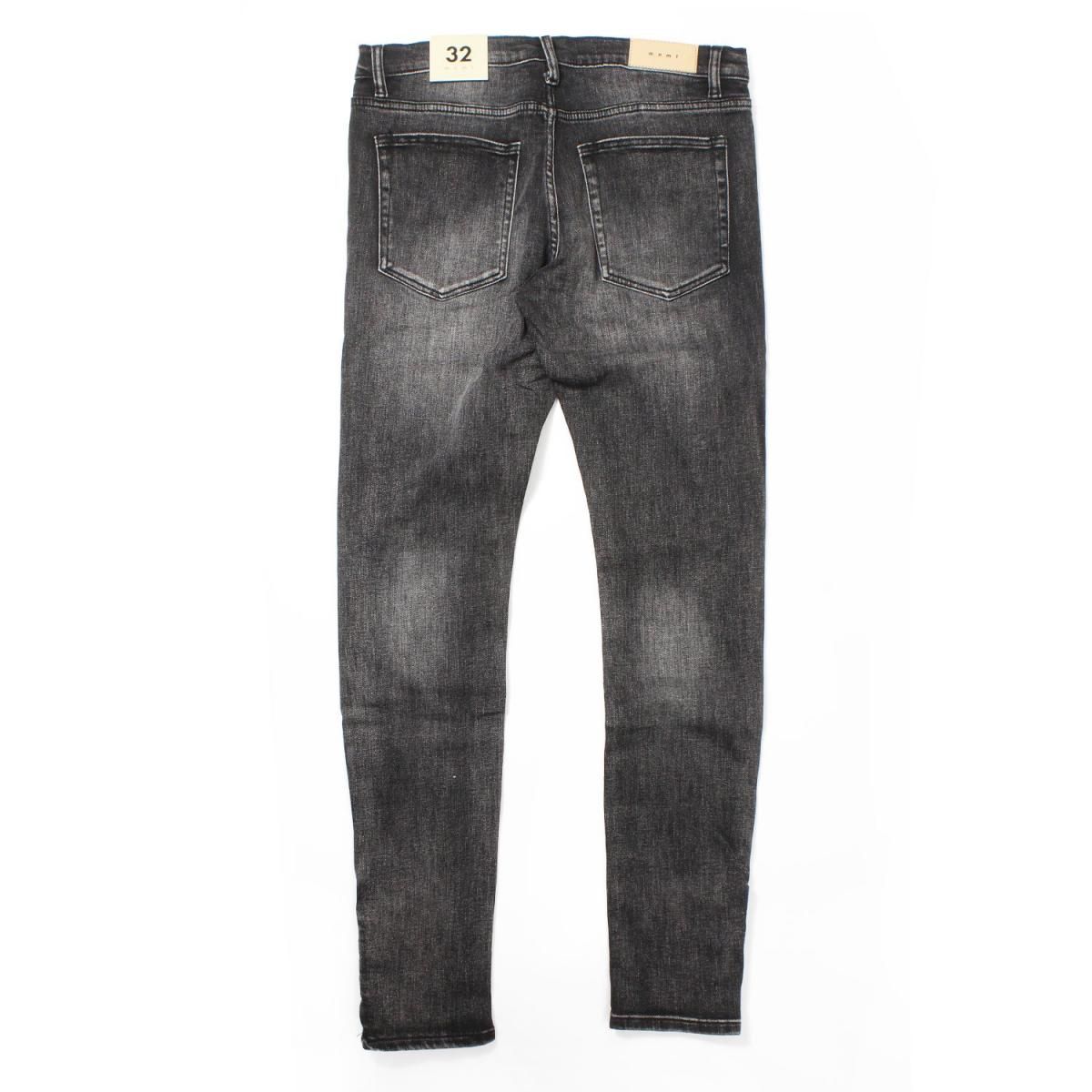 mnml ダメージ加工 スリムフィット デニム 30インチ - mnml スリム