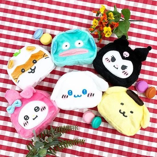 ナガノ×サンリオキャラクターズ フェイスポーチ ポムポムプリン ポーチ