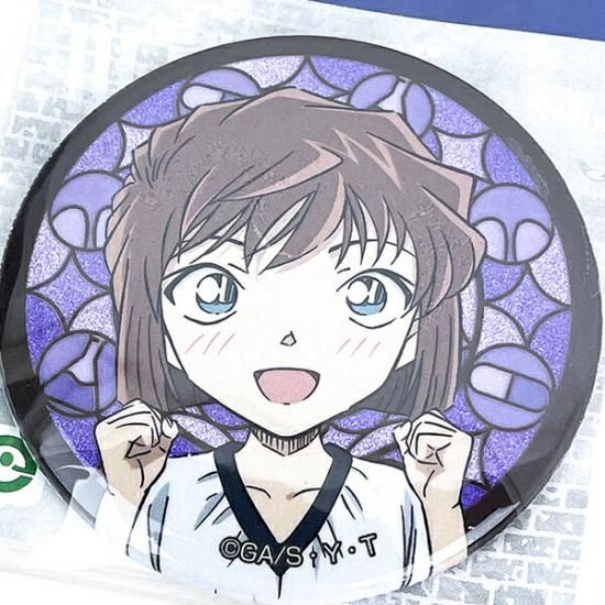 名探偵コナン 灰原哀 グリッター缶バッジ vol.2 日本製