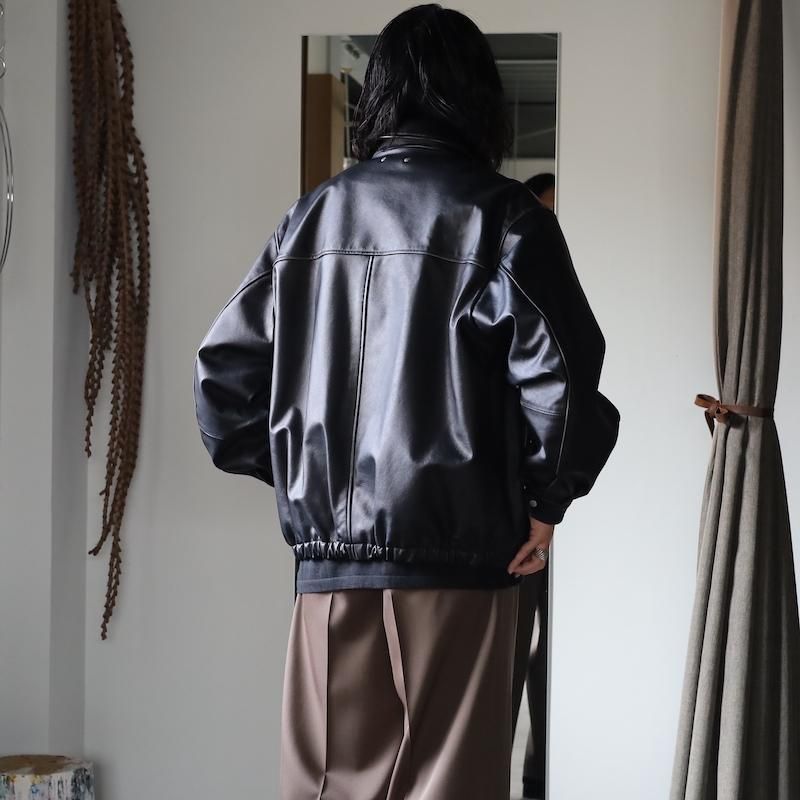 ssstein】COW LEATHER VINTAGE ZIP JACKET - HUUKU