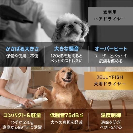 ペット用ドライヤー | Jellyfish - 心ときめく生活雑貨『mecuーメクー』