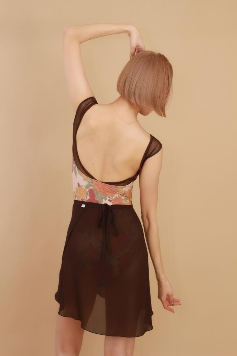 Peony cats】No sleeve design - Balletwear brand unoa