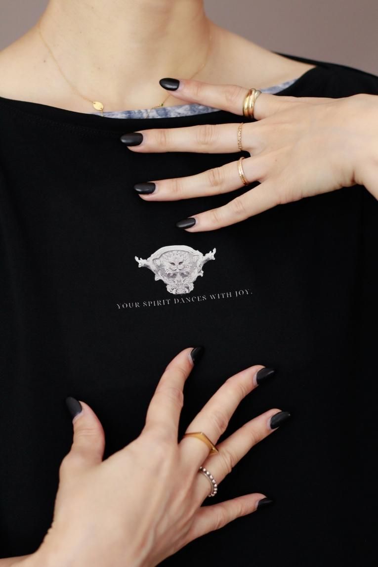 □【Tee shirt】Palais unoa Black - Balletwear brand unoa