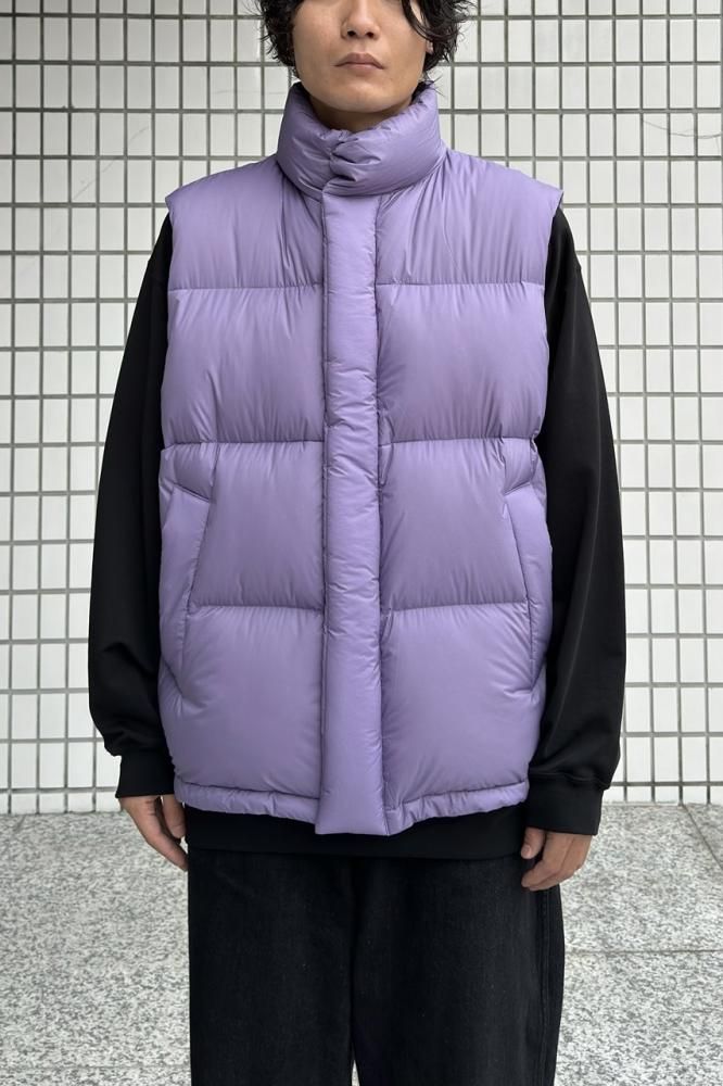 SUPER LIGHT NYLON RIPSTOP DOWN VEST(PURPLE) - H-L