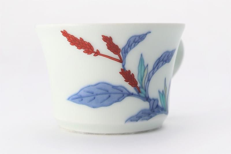 ☆今右衛門窯 タデ絵紅茶碗