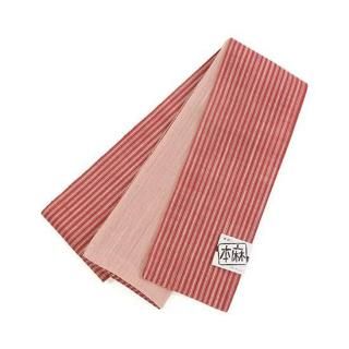 半巾帯】麻半幅帯