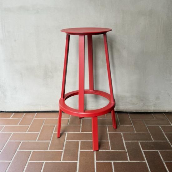 HAY / Revolver Bar Stool High H76 / set of 3 - NICK WHITE