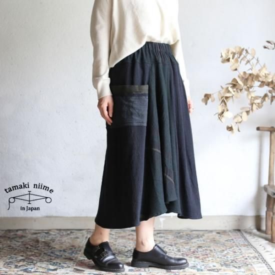 tamaki niime(タマキ ニイメ) 玉木新雌 only one chotan skirt wool