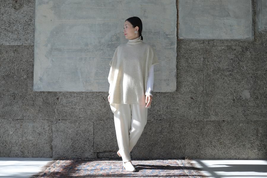 evam eva(エヴァム エヴァ) 【2021aw新作】カシミヤ パンツ / cashmere