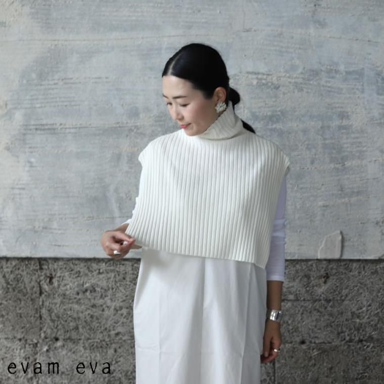 evam eva(エヴァム エヴァ) 【2022aw新作】ウールリブ スヌード / wool