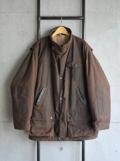 00's Vintage Barbour BUSHMAN Waxed Cotton Field Jacket - Vintage