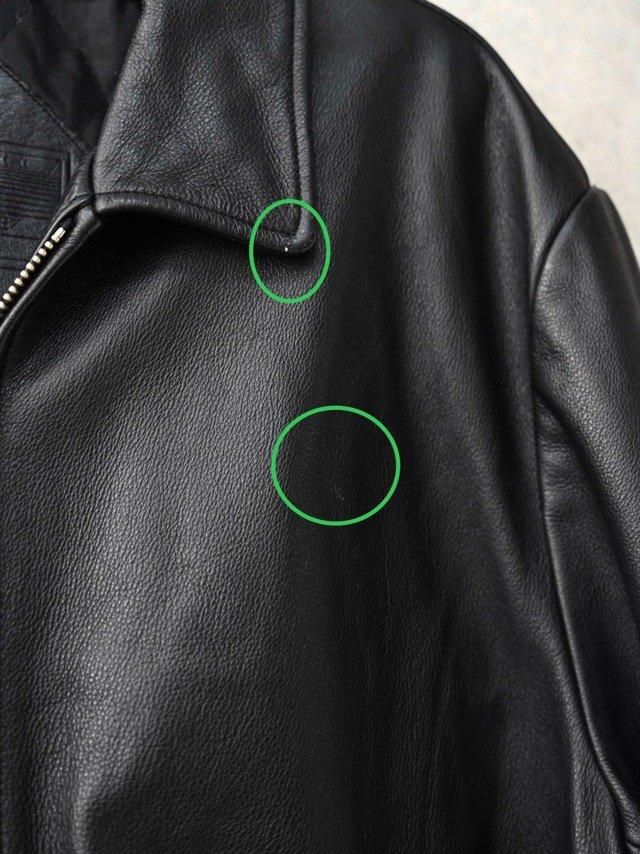 90~00's ROUNDTREE & YORKE Leather Blouson, Black - Vintage & Archive