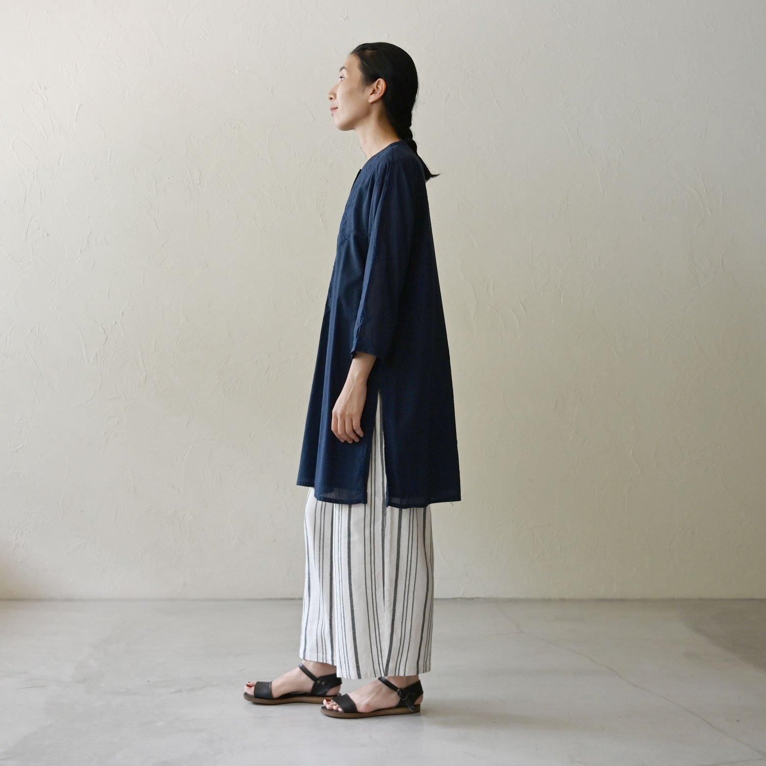 手織stripeヨークパンツ - 【シサム工房 公式OnlineStore】FAIR TRADE