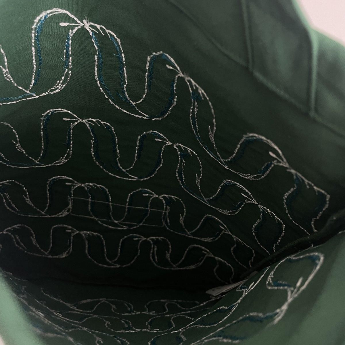 mina perhonen ribbon bird(リボンバード) 巾着バック(小)/YS7947P*BG