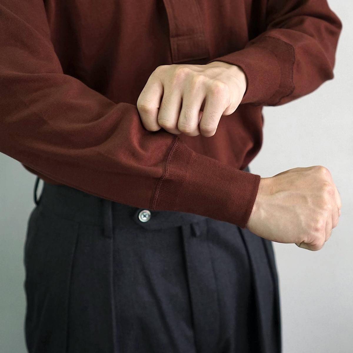 Olde Homesteader Interlock Henley Neck Longsleeve / US001*CS#GH