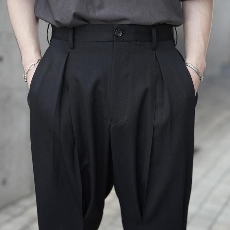 コッキ KHOKI 25aw タックディテールンパンツ Tuck-detail pants