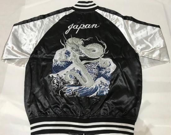 銀龍/袖シルバー - 大熊商会｜上野アメ横のスカジャン専門店