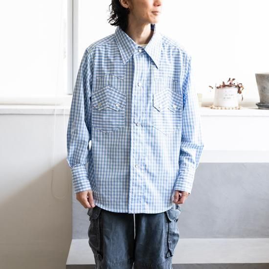 KOOKY ZOO JUVENILE DENIM WESTERN SHIRT（WASHED） ”BLUE”［ブルー