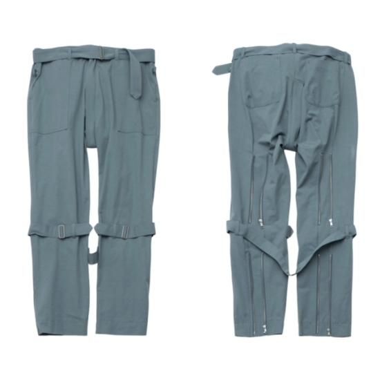 SALE 30％OFF【PHINGERIN/フィンガリン】BONTAGE PANTS(SAX) - 「PLACE