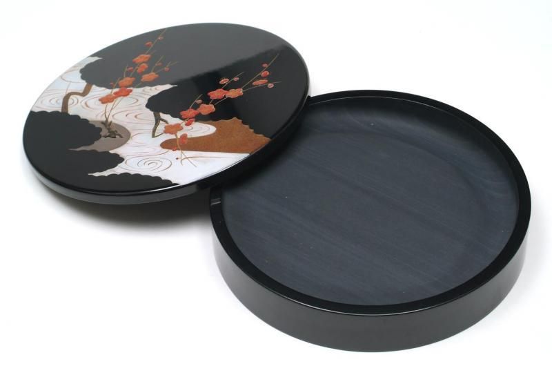 和硯 玄昌石 漆塗 龍華金星丸硯 - 書道用具専門店 西本皆文堂