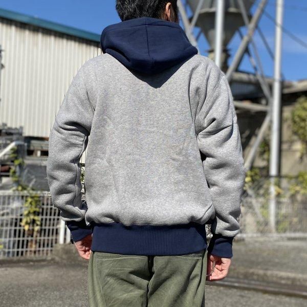 ザ リアルマッコイズ ダブルフェイス 後付けスウェットパーカー