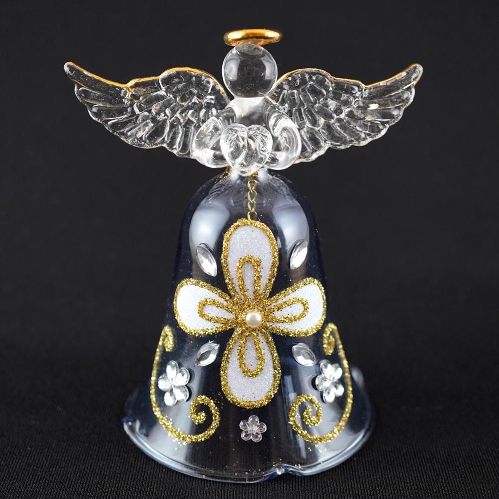 ガラス細工｜天使｜ハッピーエンゼルベルBL｜フォーカートグラスワークス