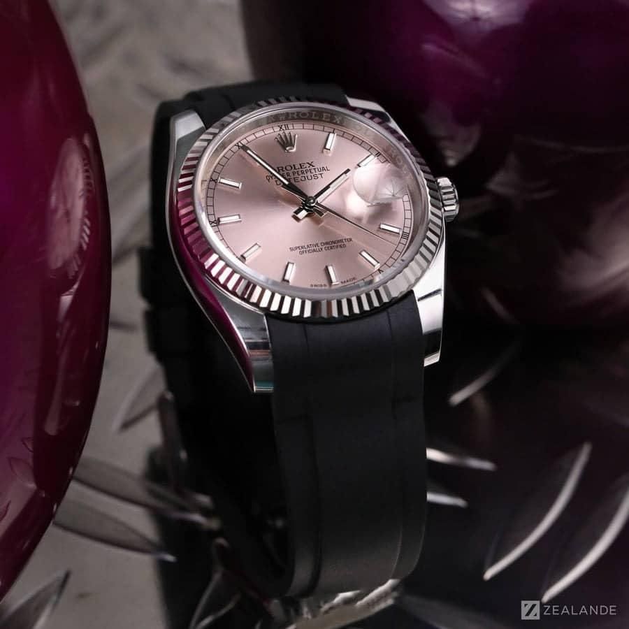 デイトジャスト 36mm 用ラバーベルト(6桁品番用 116200等）【EBISU