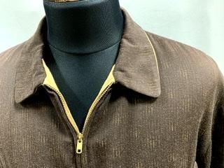 50s 総カスリ柄 ギャバジン ジャケット ヴィンテージ ギャバジャン