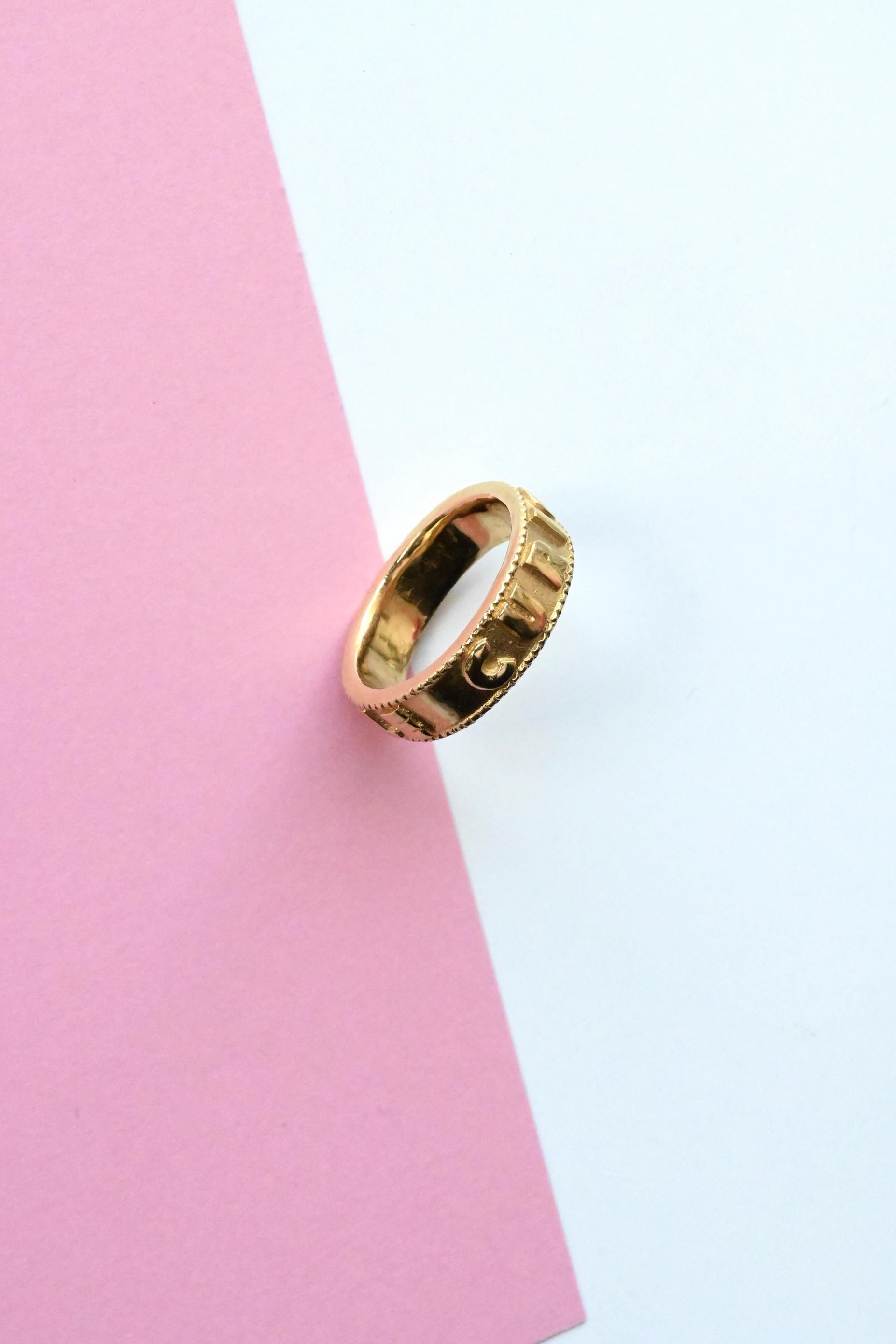 R.ALAGAN】ENGRAVED RING IDLE CURIOSITY