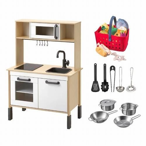 セット商品】IKEA イケア おままごとキッチン 木製 スターター4点